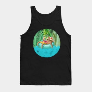 Cute cat on vacation Tank Top